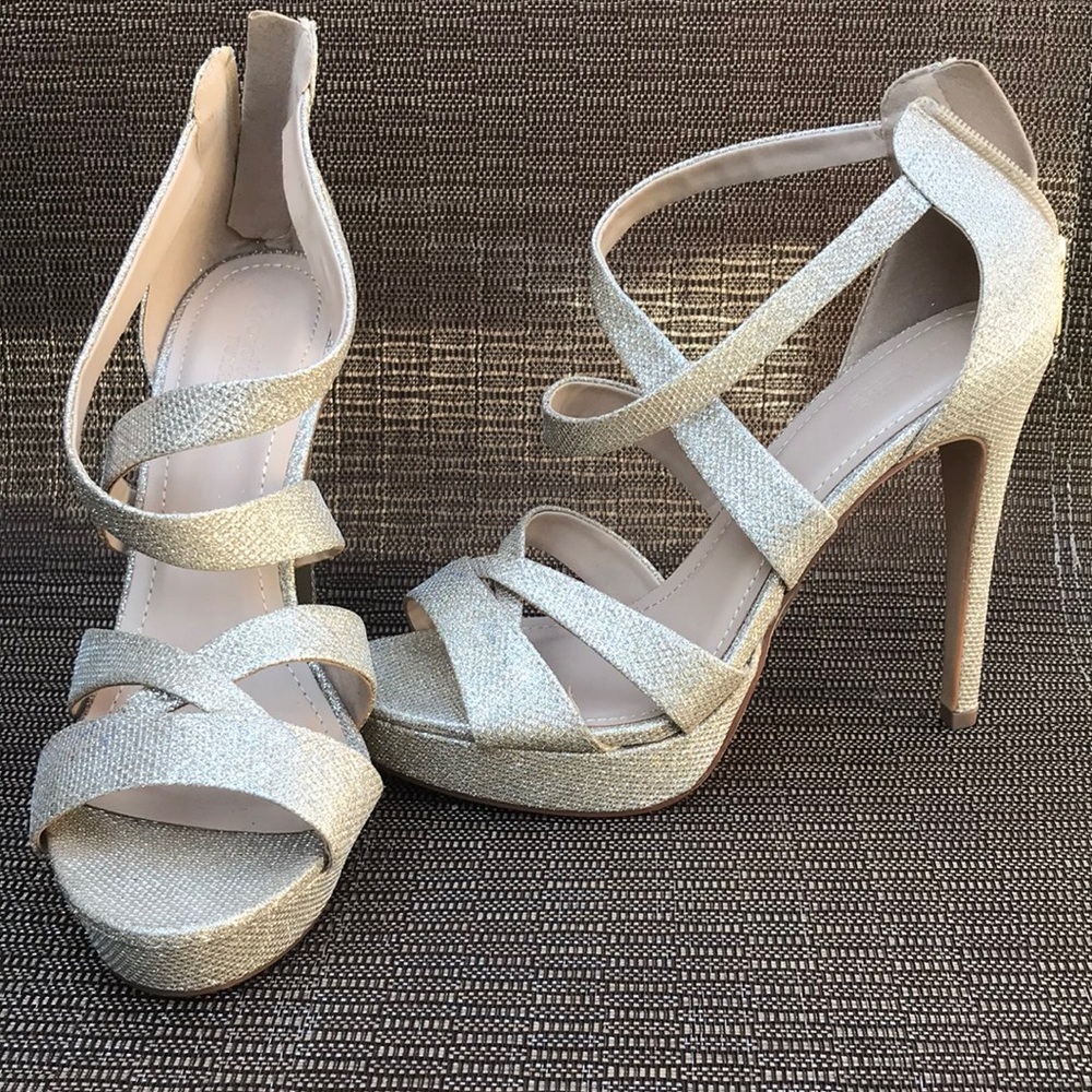 Gold Spike Heels by Charlotte Russe Sz 10